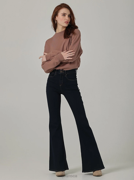 Lee Women Vintage Modern High Rise Ever Fit Flare Jean Winter Night Clothing 480T145 - Image 1