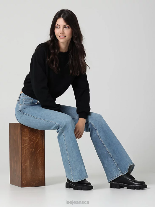 Lee Women Vintage Modern High Rise Ever Fit Flare Jean Winter Sun Clothing 480T146 - Image 4