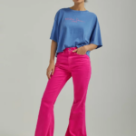 Lee Women Vintage Modern High Rise Flare Jean Roxie Pink Clothing 480T149