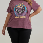 Lee Women Wildly Grateful Graphic Tee(Plus) Boysenberry Clothing 480T341