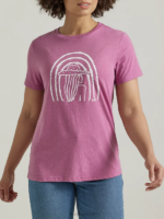 Lee Women Woman Rainbow Graphic Tee Prunella Heather Clothing 480T373