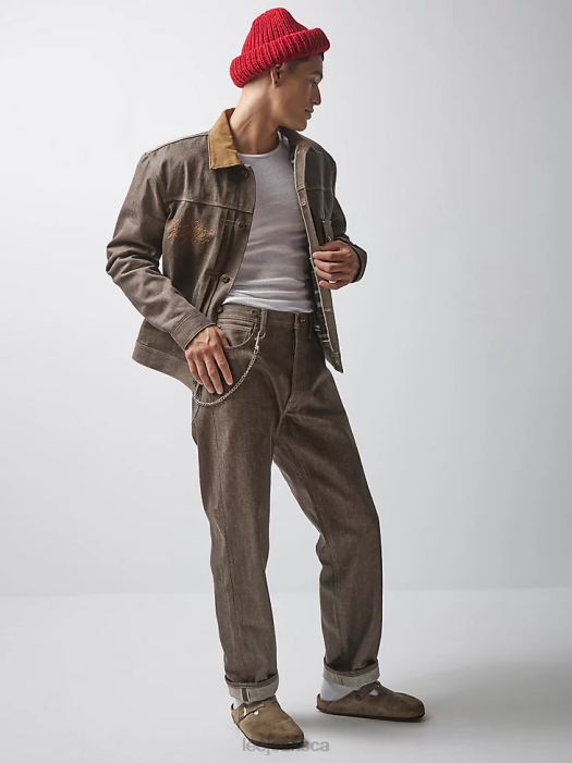 Lee x The Brooklyn Circus Men 101B Cowboy Buckle Back Jean Brown Selvedge Clothing 480T603 - Image 6