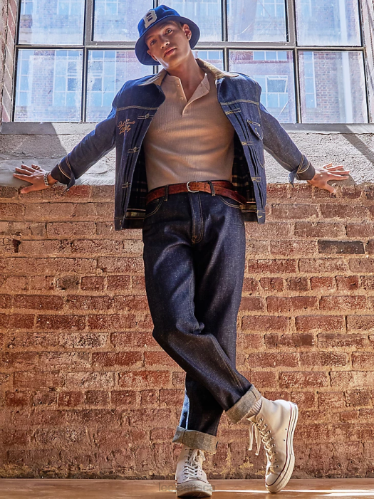 Lee x The Brooklyn Circus Men 101B Cowboy Buckle Back Jean Indigo Selvedge Clothing 480T604 - Image 3