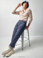 Lee x The Brooklyn Circus Men 101B Cowboy Buckle Back Jean Indigo Selvedge Clothing 480T604 - Image 6