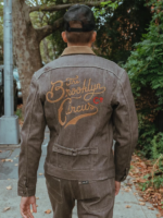 Lee x The Brooklyn Circus Men 1930's Cowboy Jacket Brown Selvedge Clothing 480T1142 - Image 2