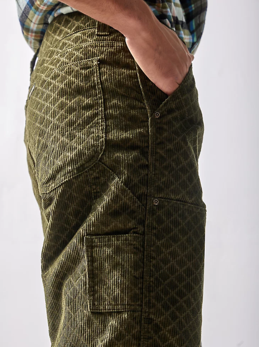 Lee x The Brooklyn Circus Men Corduroy Carpenter Pant Kale Clothing 480T831 - Image 4