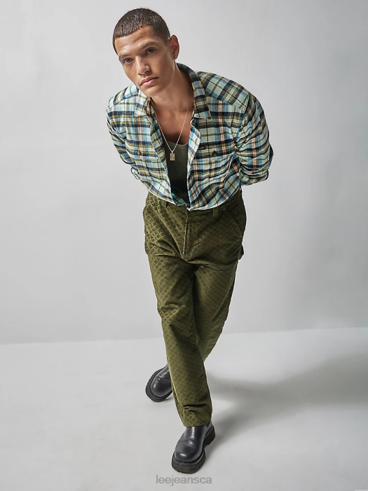 Lee x The Brooklyn Circus Men Corduroy Carpenter Pant Kale Clothing 480T831 - Image 6