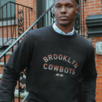 Lee x The Brooklyn Circus Men Cowboys Graphic Sweatshirt Black Clothing 480T959