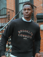 Lee x The Brooklyn Circus Men Cowboys Graphic Sweatshirt Black Clothing 480T959
