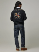 Lee x The Brooklyn Circus Men Cowboys Graphic Sweatshirt Black Clothing 480T959 - Image 8
