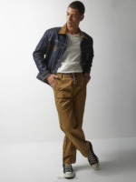 Lee x The Brooklyn Circus Men Drawstring Supply Pant Dark Khaki Clothing 480T833