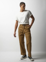 Lee x The Brooklyn Circus Men Drawstring Supply Pant Dark Khaki Clothing 480T833 - Image 3