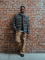 Lee x The Brooklyn Circus Men Drawstring Supply Pant Dark Khaki Clothing 480T833 - Image 4