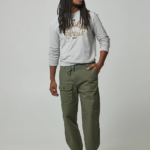 Lee x The Brooklyn Circus Men Drawstring Supply Pant Muted Olive Clothing 480T832