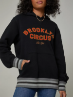 Lee x The Brooklyn Circus Men Graphic Hoodie Black Clothing 480T958 - Image 8