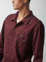 Lee x The Brooklyn Circus Men Herringbone Pleated Union-All Velvet Beet Clothing 480T1152 - Image 4