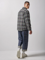 Lee x The Brooklyn Circus Men Quilted Working West Overshirt White Smoke/Union-All Black Clothing 480T938 - Image 3