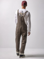 Lee x The Brooklyn Circus Men Whizit Zip Overall Brown Selvedge Clothing 480T704 - Image 2
