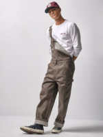 Lee x The Brooklyn Circus Men Whizit Zip Overall Brown Selvedge Clothing 480T704 - Image 3