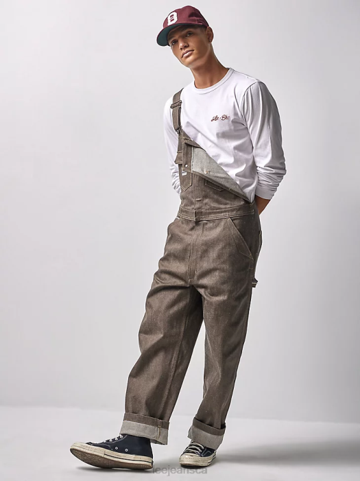 Lee x The Brooklyn Circus Men Whizit Zip Overall Brown Selvedge Clothing 480T704 - Image 3