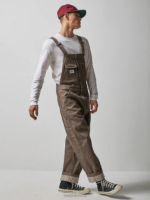Lee x The Brooklyn Circus Men Whizit Zip Overall Brown Selvedge Clothing 480T704 - Image 5