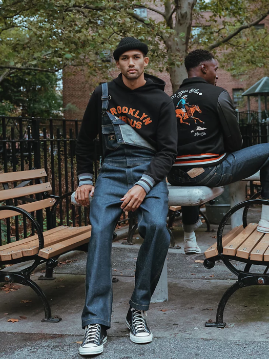Lee x The Brooklyn Circus Men Whizit Zip Overall Indigo Selvedge Clothing 480T703 - Image 2