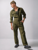 Lee x The Brooklyn Circus Men Working West Corduroy Button Down Shirt Kale Clothing 480T939 - Image 4