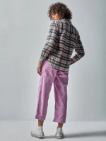 Lee x The Brooklyn Circus Women Plaid Overshirt Soft Misty Plaid Clothing 480T402 - Image 2