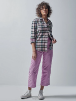 Lee x The Brooklyn Circus Women Plaid Overshirt Soft Misty Plaid Clothing 480T402
