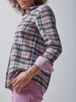 Lee x The Brooklyn Circus Women Plaid Overshirt Soft Misty Plaid Clothing 480T402 - Image 4