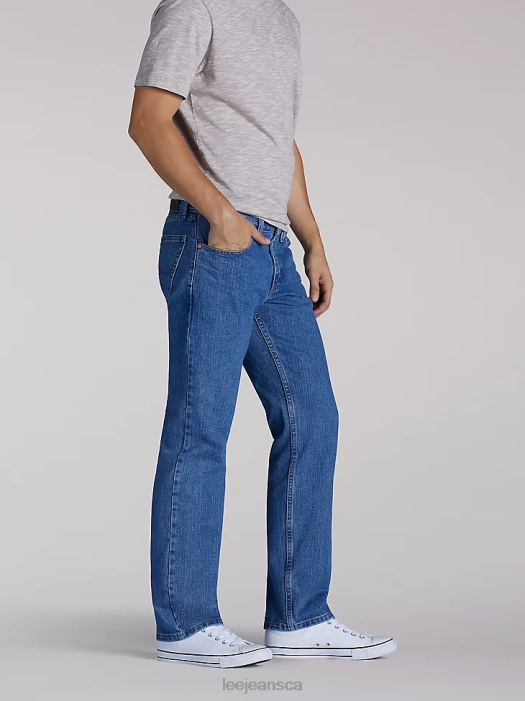 Lee Men Regular Fit Bootcut Jeans Pepper Stone Clothing 480T663 480T663 LEE Canada Featured Pieces LEE pants for women are the signatures of quality and durability